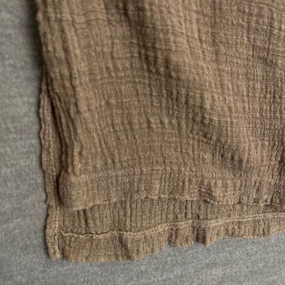 M. Rena Boho Lagenlook Gauze Tunic Womens Medium Beachy Artsy Breezy Made in USA - Picture 3 of 13